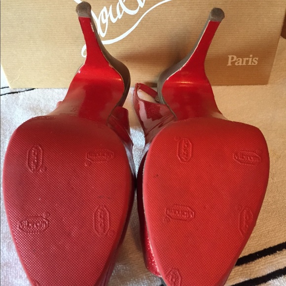 Louboutin No Prive Napa/Red Patent - Picture 2 of 3